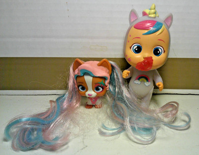 IMC VIP Pets Dog ~ Rainbow Ponytails & Unicorn Baby Doll ~