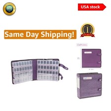 Versatile 56-Compartment Organizer for Crafts with Snap Closure  Locking Lids
