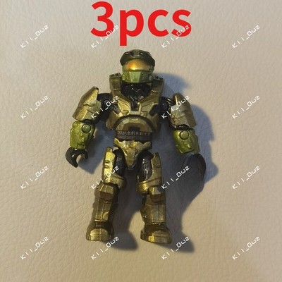 3pcs Mega Construx Bloks Halo Halo Series 10 GFT35 Master Chief Action Figure