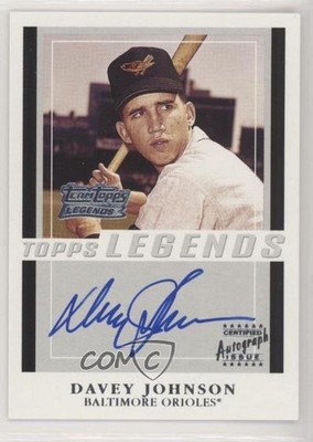 2003 Topps Team Topps Legends Davey Johnson #TT-DJ Auto 5f7