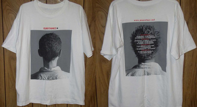 Vintage Eurythmics Concert 1999 Peace Tour  T Shirt White All  Size AR1418