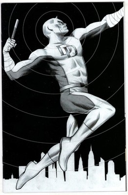 DAREDEVIL #1 VARIANT B&W MCM LONDON CON EXCLUSIVE Lee Garbett Stephanie Phillips