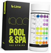 162 Pcs 7-Way Hot Tub Pool Test Strips - Accurate Readings in 15 Seconds General