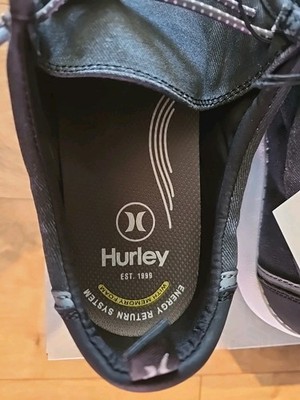 Hurley Laguna  Black Water Repellent Slip On Loafers Shoes 1899593 Mens 9 New Hurley Mens Laguna 1899593 Black Slip On Casual Shoes  main image 2