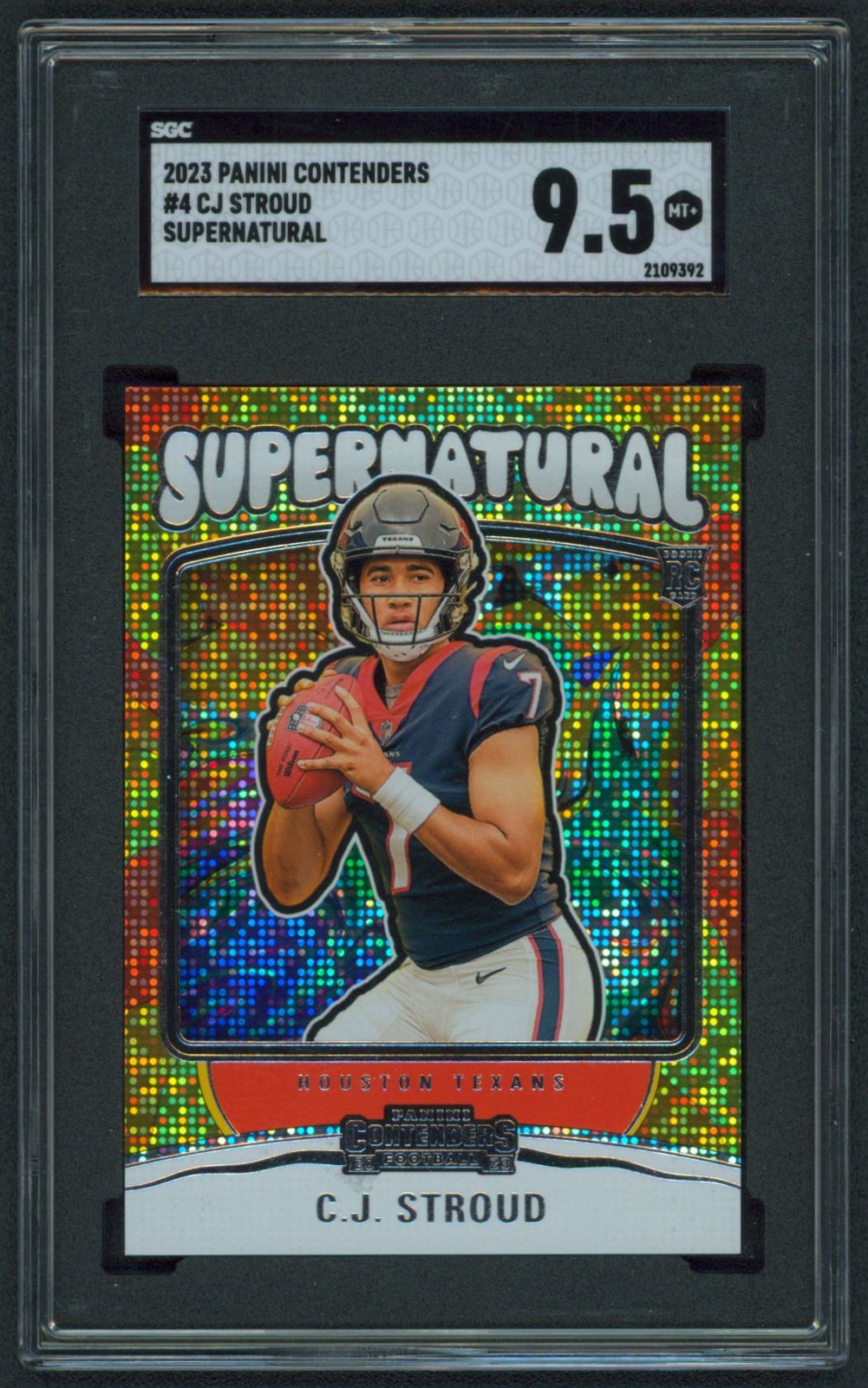 2023 Panini Contenders Supernatural #4 C.J. Stroud RC SGC 9.5 - 2109392 Texans