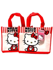 6 Hello Kitty Birthday Party Favors Treat Sacks Loot Candy Bags 12" x 10"