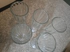Vintage Set Of 5 Soda Fountain Glasses Sundae Ice Cream Parfait  — photo 5