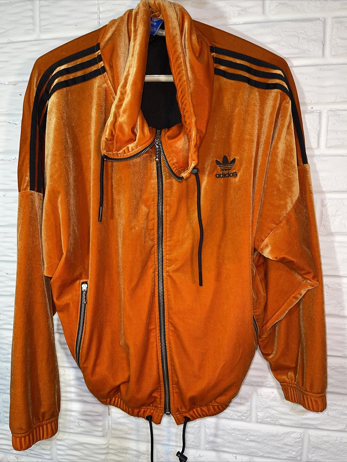 adidas orange jacket