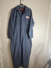 VTG Mechanic Coveralls Adult 48R Blue Michael Myers Cosplay USA Jumpsuit Costume