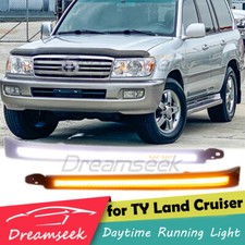 LED DRL Scheinwerfer für Land Cruiser LC100 1998-07 Seitenmarkierungen Blinker