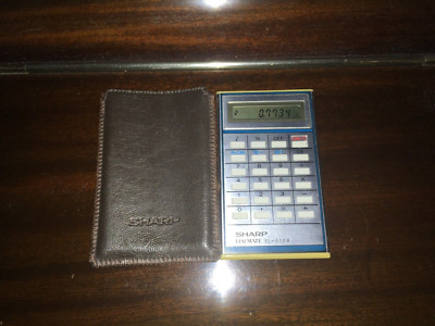 SHARP EL-8159 ELSI MATE POCKET ELECTRONIC CALCULATOR VINTAGE