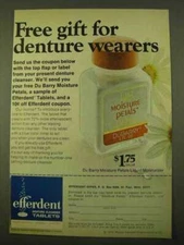 1970 Efferdent Denture Cleanser Tablets Ad