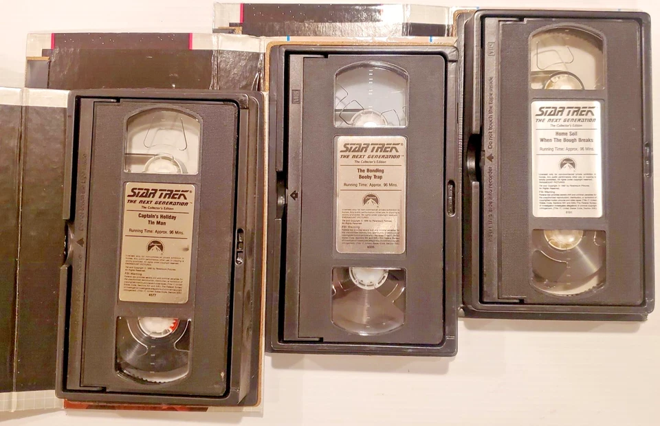 STAR TREK NEXT GENERATION The Collector's Edition ( 3 VHS ) Vintage - Imagem 2 de 4