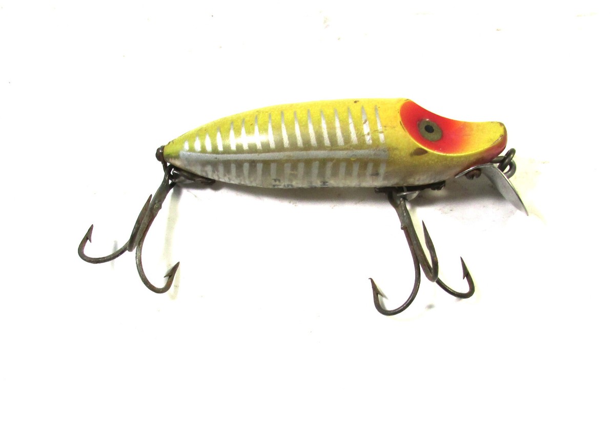 Leurre de pêche vintage Heddon River Runt Spook Floater 3 long corps