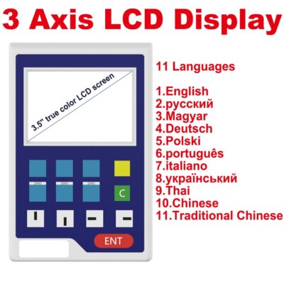 11 Languages YH800-3A LCD Digital Readout Display for Lathe Mill CNC Machines