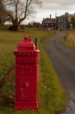 Red Victorian Style "Camden Deluxe" Free Standing Post Box Or Pillar Box