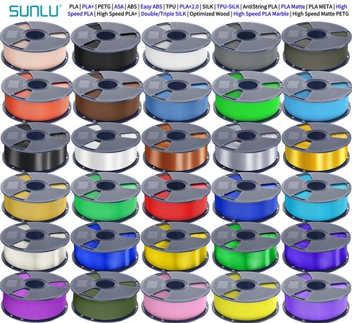 SUNLU PLA PLA+ ASA PVB PETG SILK ABS TPU 1.75MM 3D-Drucker Verbrauchsmaterial