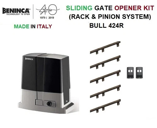 BENINCA SLIDING GATE ELECTRIC MOTOR DRIVEWAY OPENER OPERATOR BULL 424R KIT