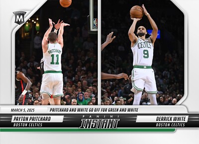 2024/25 PANINI INSTANT NBA 406 PAYTON PRITCHARD DERRICK WHITE CELTICS
