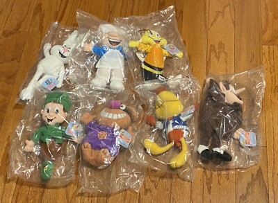 Breakfast Pals Plush Figures-General Mills (1998) Complete Set/Lot of 7 ...