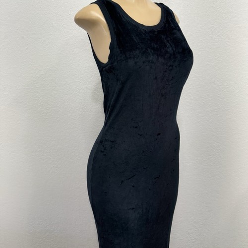Michael Stars Black Bodycon Dress Womens Size M Stretch Night Out Slits Side $99 - Picture 8 of 14
