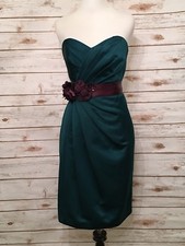 Davids Bridal Strapless Short Formal Dress Size 6 (d26)