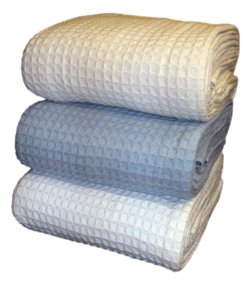 Santa Grace Honeycomb Thermal Waffle Blankets Bed/Sofa/Couch Throws 100% Cotton