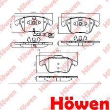 Fits Tiguan Sharan Q3 1.4 1.8 2.0 TDi 2.5 Brake Pads Set Front Howen