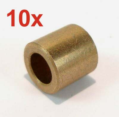 10 Stück Sinterbronze Buchse Ø 3 x 6 x 6 mm Gleitlager für 3 mm Welle Lager
