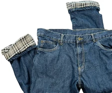 Adventuridge Men’s Fleece Lined Insulated Jeans 38x32 Denim Pants Warm Winter