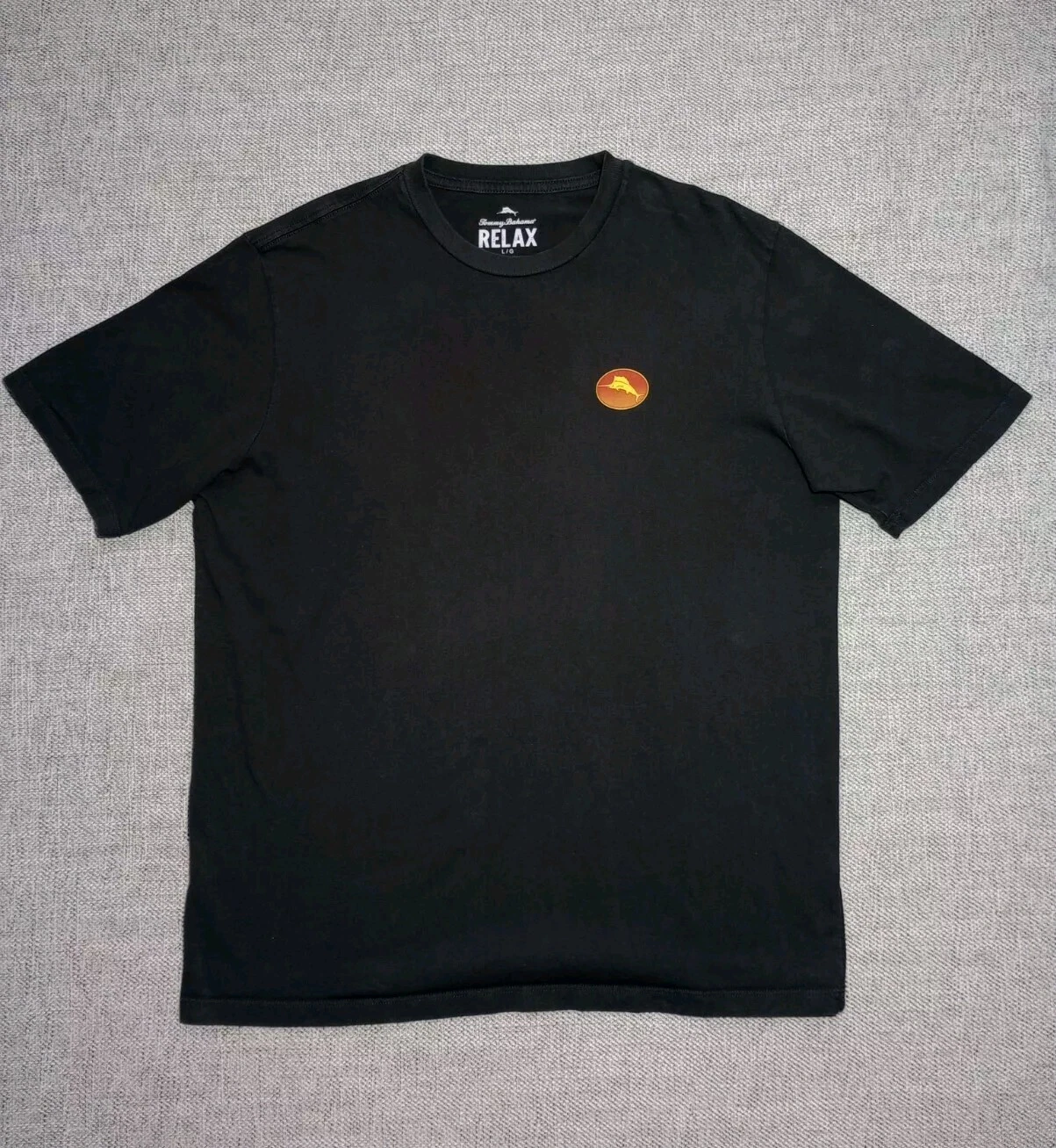 Tommy Bahama Flame And Fortune Men's Short Sleeve Print T-shirt Black Size L