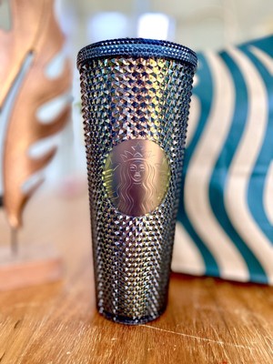 starbucks black studded tumbler