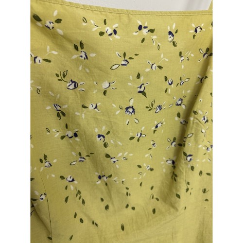 Vintage Ann Taylor Chartreuse Sommerkleid 90er Y2K Landhaus Babydoll Prärie Blumen - Bild 3 von 13