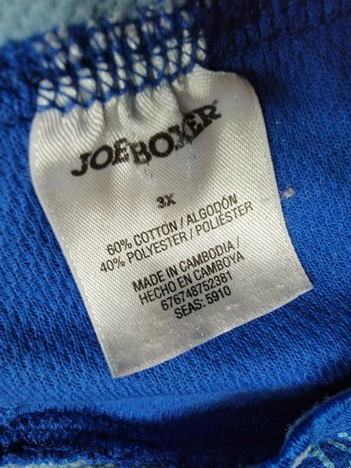 Joe Boxer Womens Jogger Sleep Lounge Pants Size 3X Blue Moon Heart - Image 2 of 4