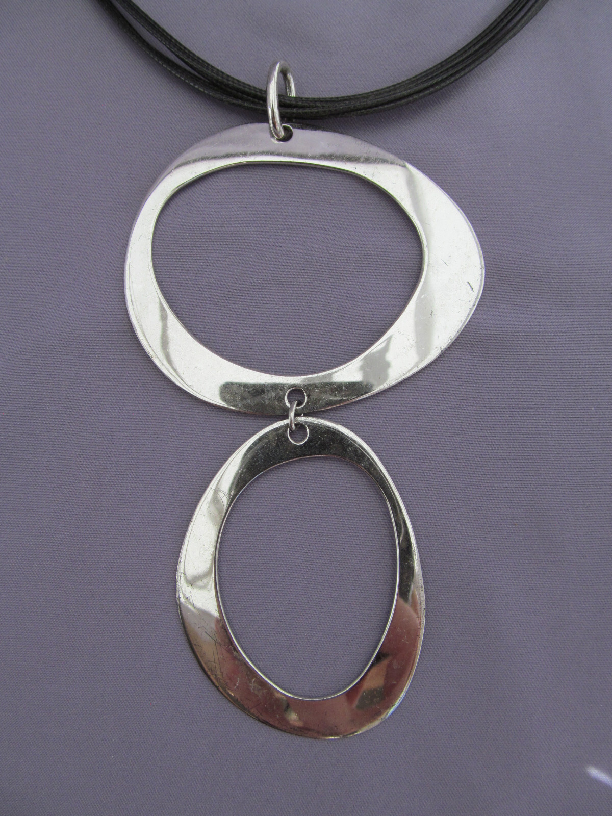 ELLE STERLING RUBY GEOMETRIC LONG STATEMENT 6 MUL… - image 2