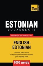 Estonian vocabulary for English speakers - 9000 words, Taranov 9781780716879-,