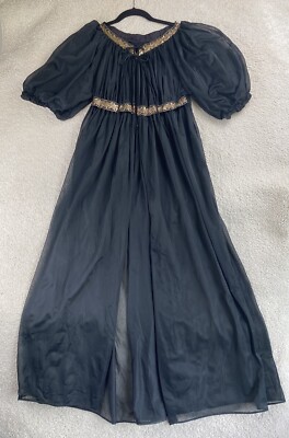 vintage sheer dressing gown Long Frou Frou Sheer Dressing Robe Dottie's Delights