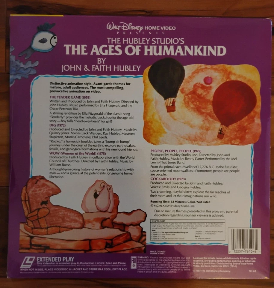 The Ages Of Humankind Laserdisc Brand New Factory Sealed - Image 2 of 2