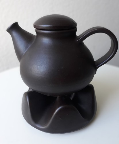 70er Vintage Bay Keramik Teapot 17012 Brown Ceramic Pot Mid Century 70s - Picture 10 of 10