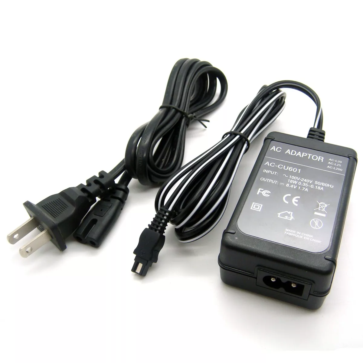 AC Power Supply Adapter For Sony HDR-CX610 E HDR-CX625 E HDR-CX630 E HDR-CX670 E