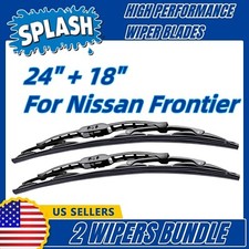 Wipers 2-Pack Premium Splash Wiper Blades fit 2005+ Nissan Frontier 19240/180