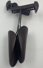Pair Shu-Tree Adjustable Brown Plastic Shoe Keepers Stretchers Tool Preowned
