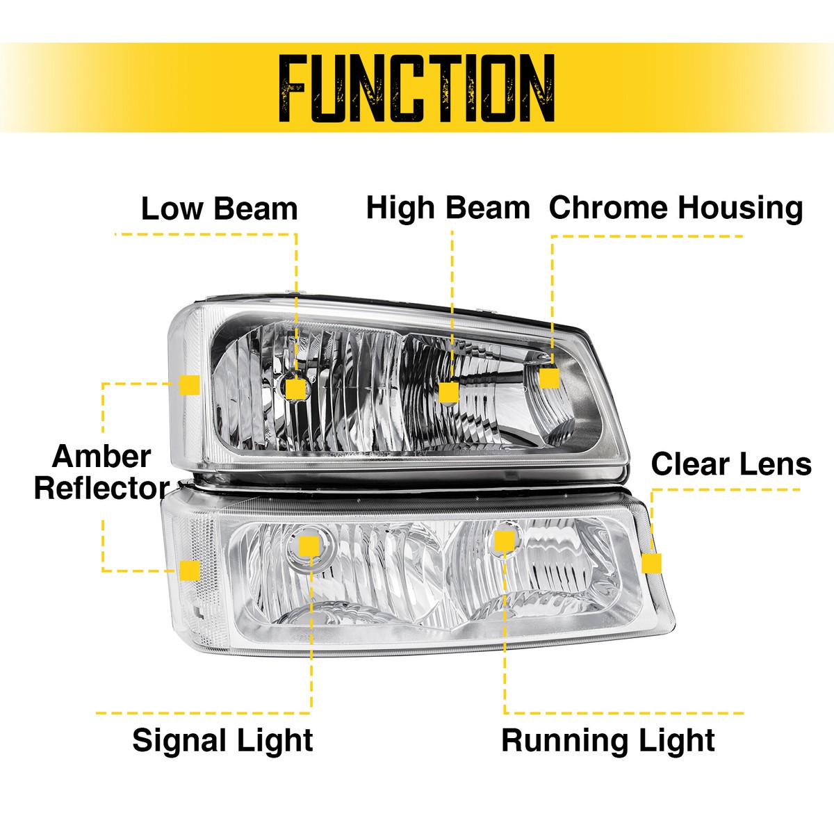 For 2003-2007 Chevy Silverado Avalanche 1500 2500 Headlights - Foto 4
