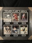Nhl Original 6 Team Captains Signed and Framed 8x10 Photos