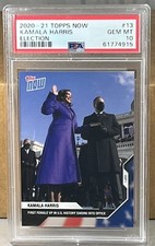 2020 21 TOPPS NOW ELECTION #13 KAMALA HARRIS PSA 10 GEM MINT 1st Female VP US 