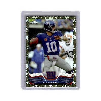 ELI MANNING TOPPS CHROME CAMO REFRACTOR SP