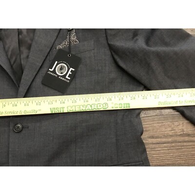 Joseph Abboud Mens Size 42 Short Gray Suit Coat Jacket Blazer New