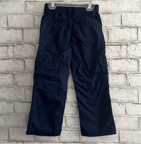 Pantalones cargo nuevos con etiquetas para niños bebé algodón azul marino antiguo con cordones en azul marino talla 3T - Imagen 2 de 5