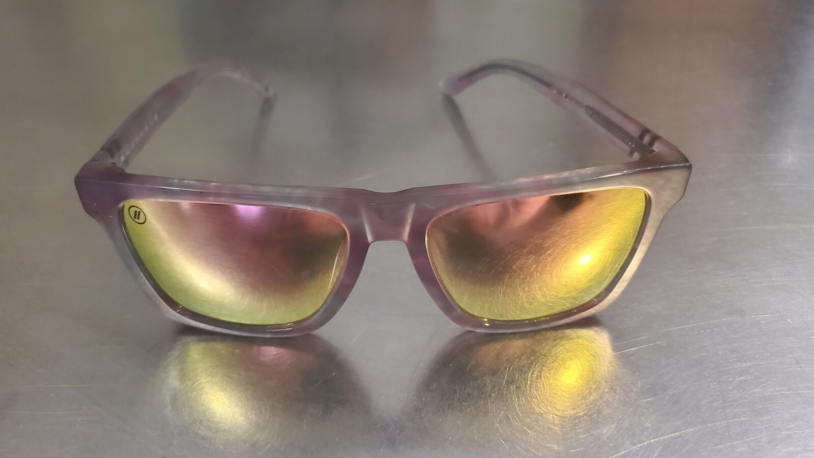 BLENDERS "Pretty Gangsta" Sport Sunglasses Clear Purp… Gem