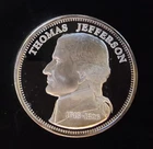 Thomas Jefferson Constitution 200th Ann Bullion-999 Silver 1 Oz Ounce Round Coin